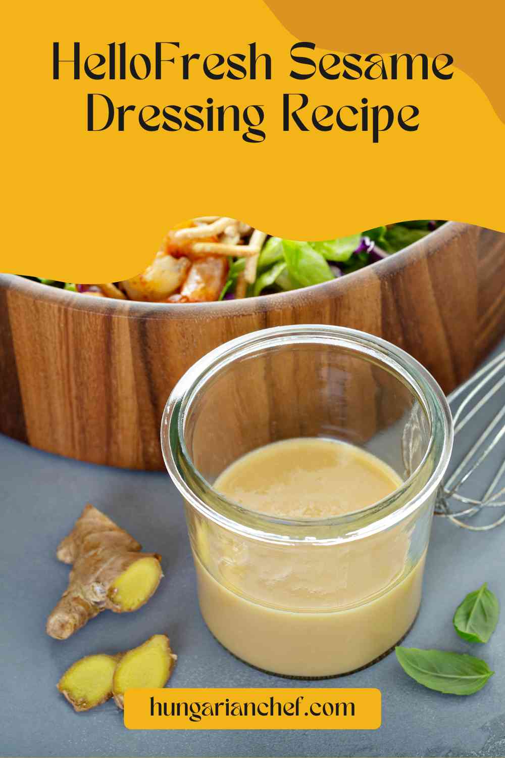 HelloFresh Sesame Dressing Recipe Hungarian Chef
