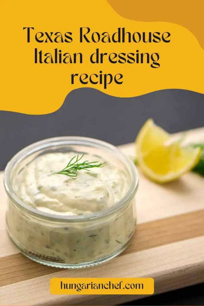 Texas Roadhouse Italian dressing recipe Pin