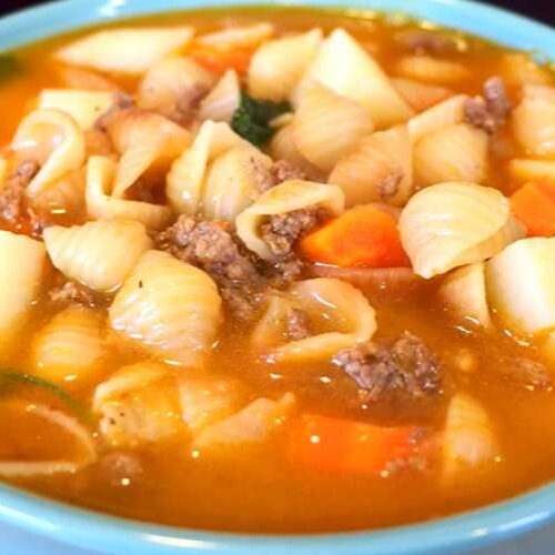 Conchitas With Ground Beef Recipe