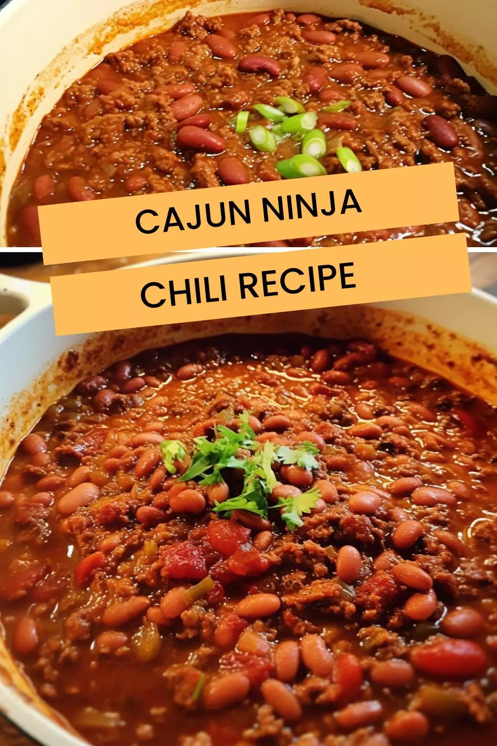 cajun ninja chili recipe