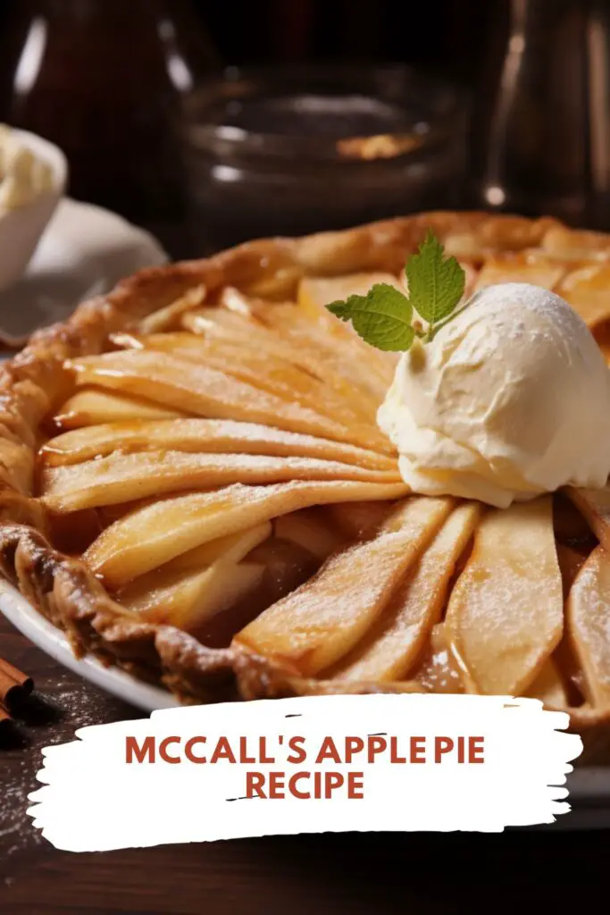 McCall's Apple Pie Recipe