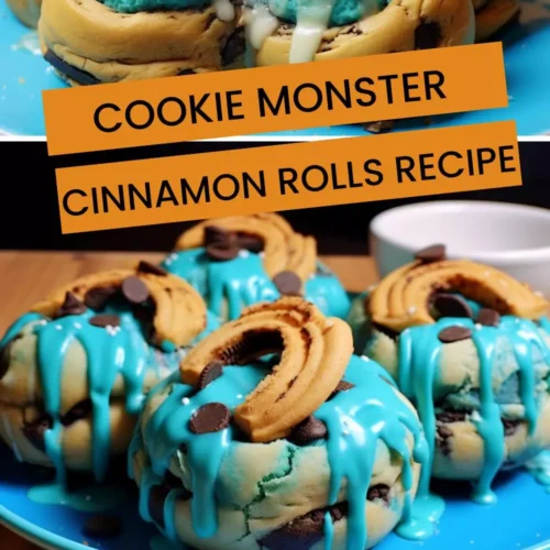 Cookie Monster Cinnamon Rolls Recipe