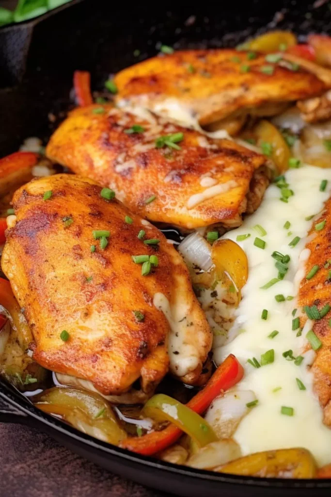 Sizzling Chicken and Cheese  