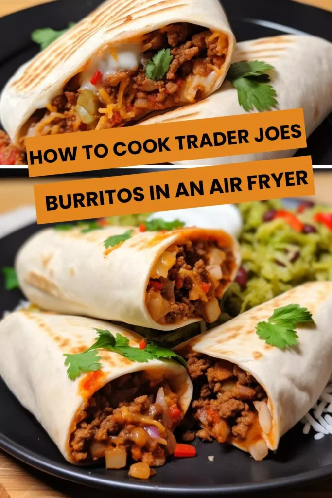 how to cook trader joes burritos in an air fryer 
