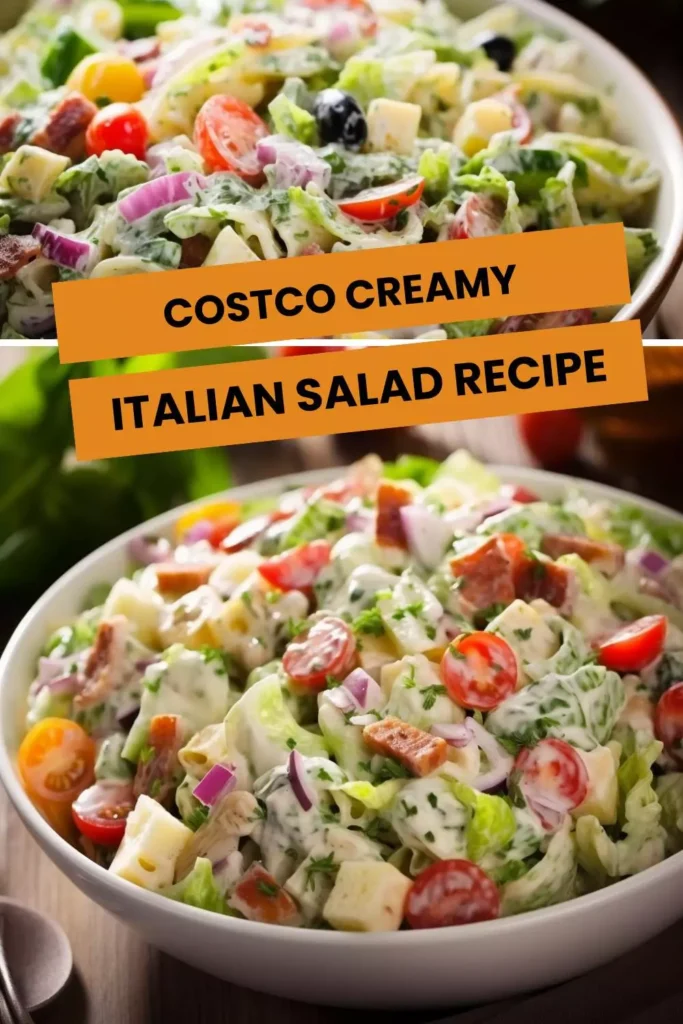 costco creamy italian salad recipe