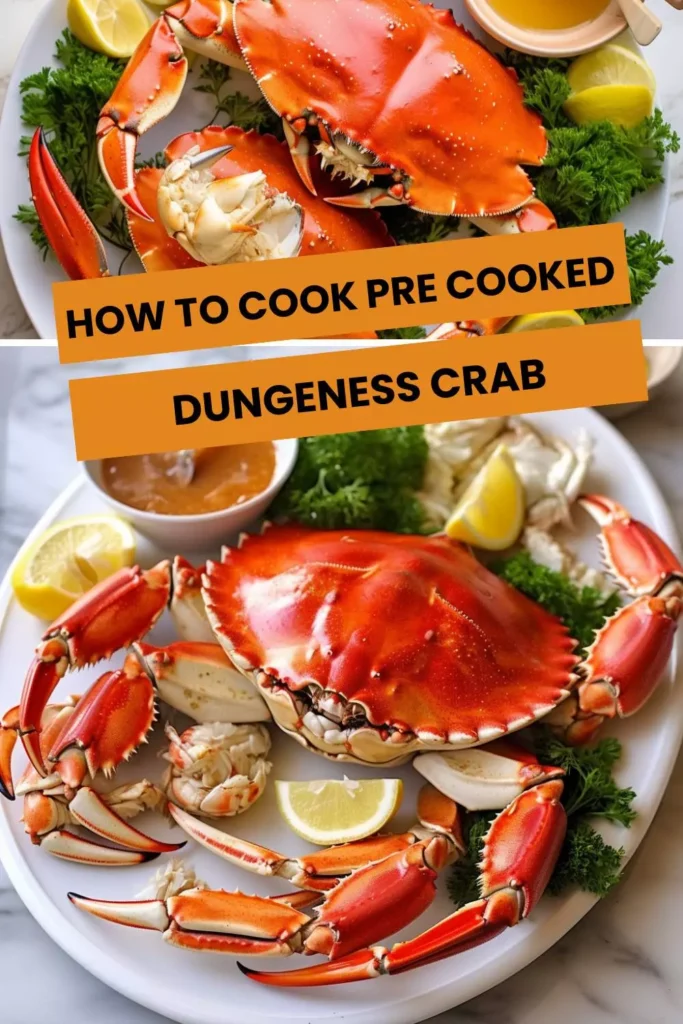 how to cook pre cooked dungeness crab