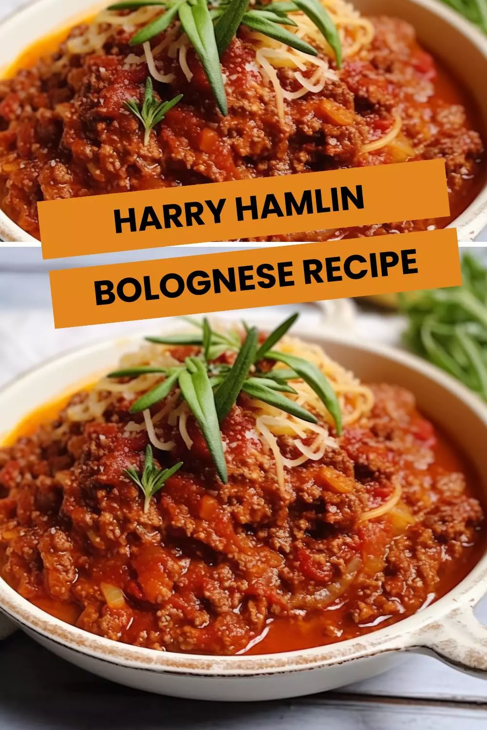 harry hamlin bolognese recipe