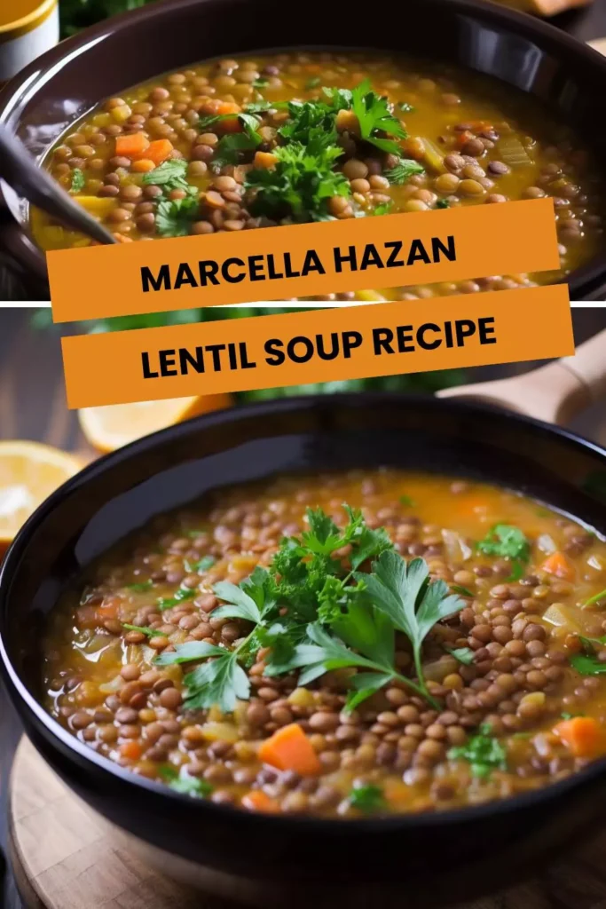 marcella hazan lentil soup recipe