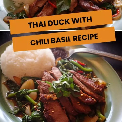 thai duck with chili basil recipe