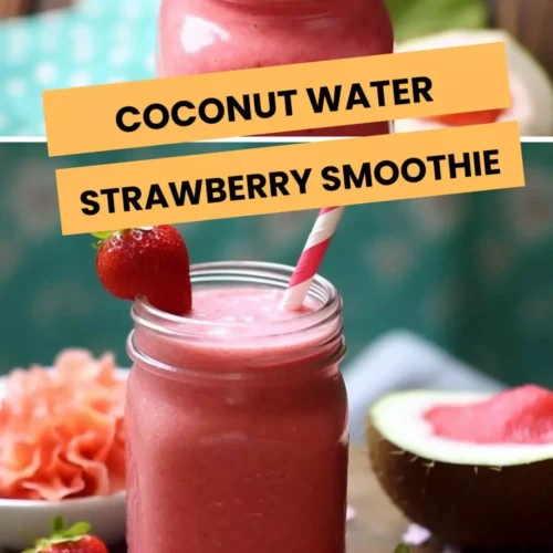 coconut water strawberry smoothie