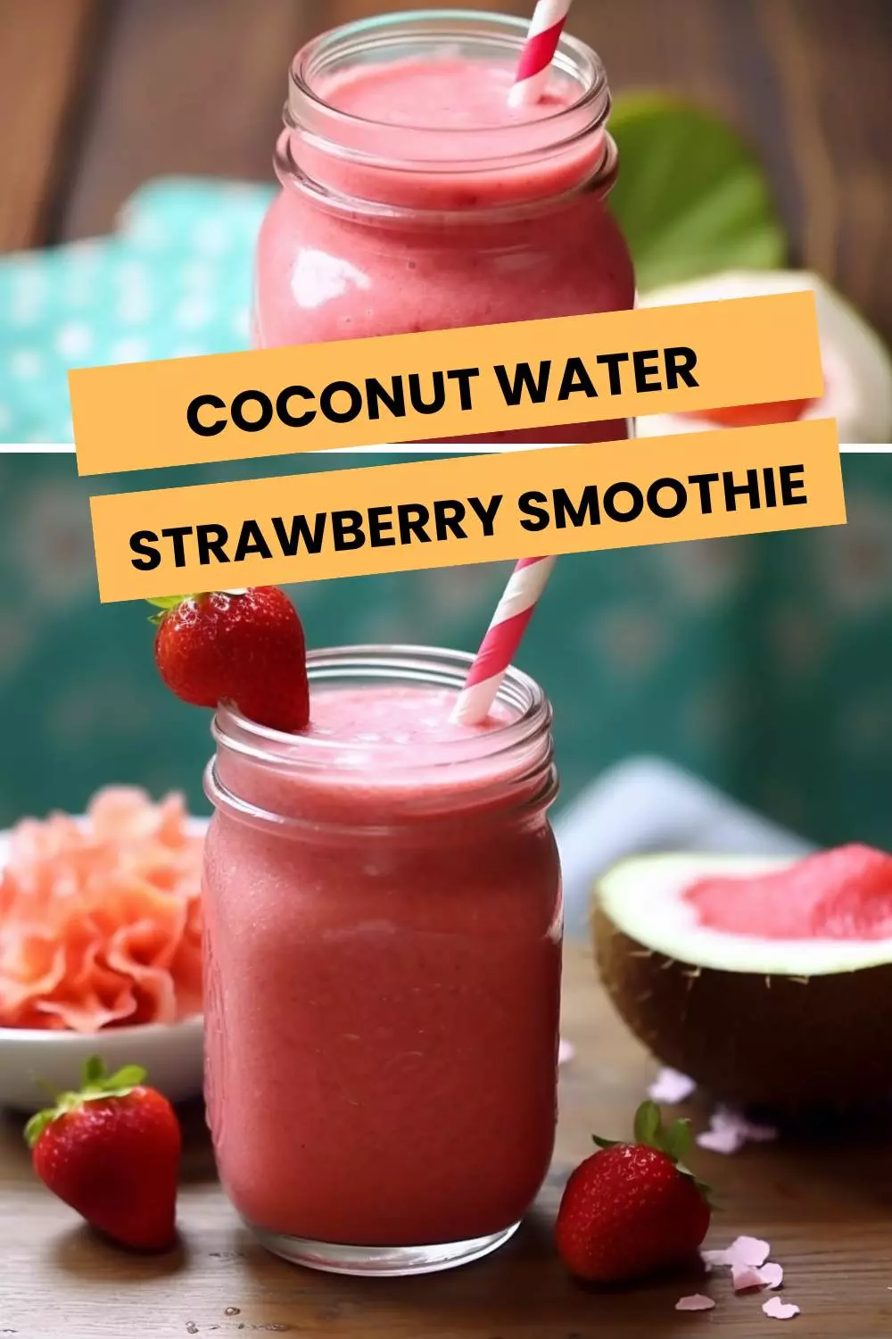 coconut water strawberry smoothie