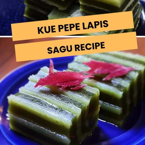 kue pepe lapis sagu recipe
