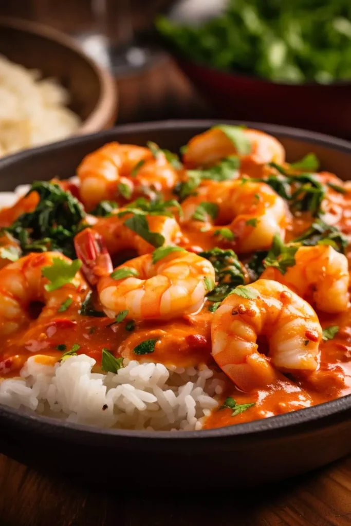 argentine red shrimp with rice  