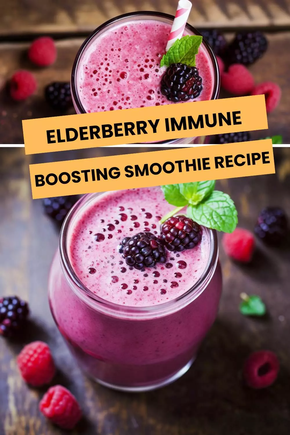 elderberry immune boosting smoothie recipe