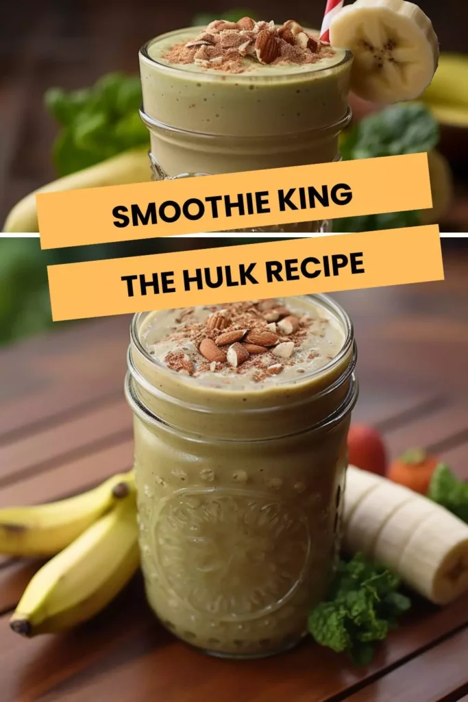 smoothie king the hulk recipe