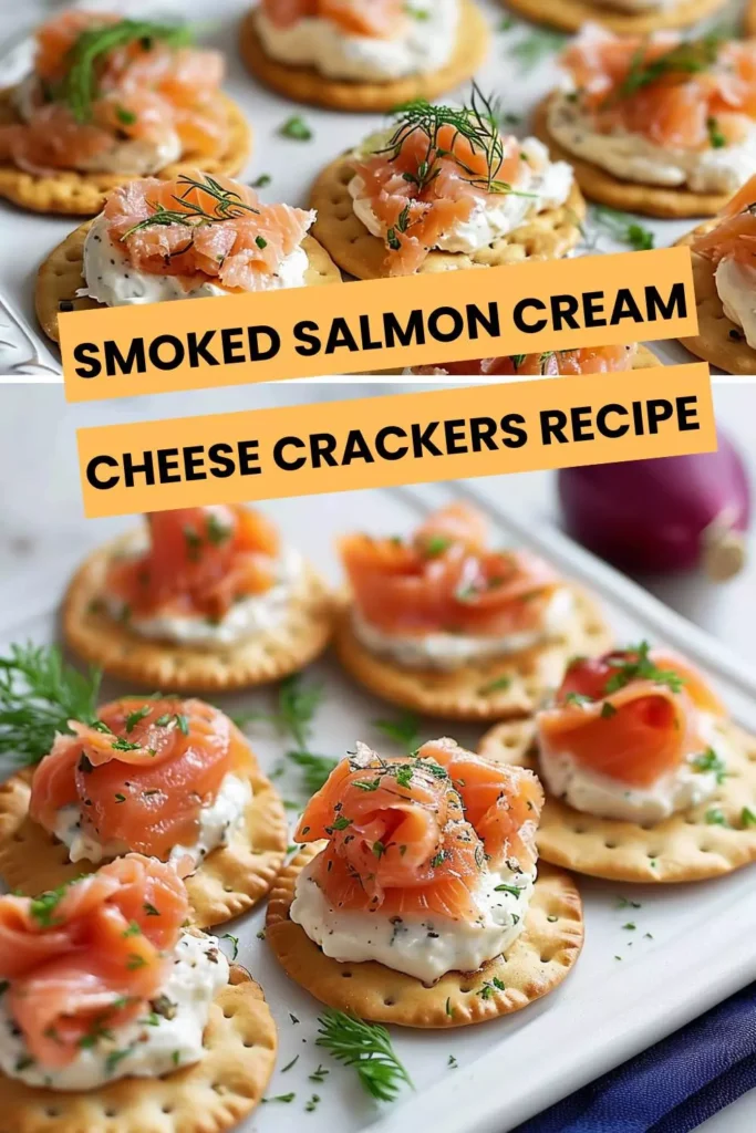 smoked salmon cream cheese crackers recipe