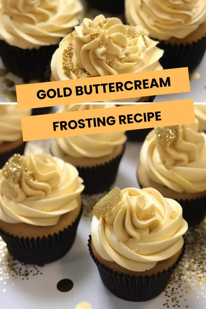 gold buttercream frosting recipe