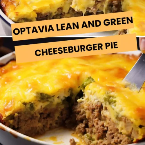 Optavia Lean and Green Cheeseburger Pie