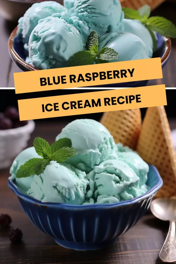 blue raspberry ice cream recipe