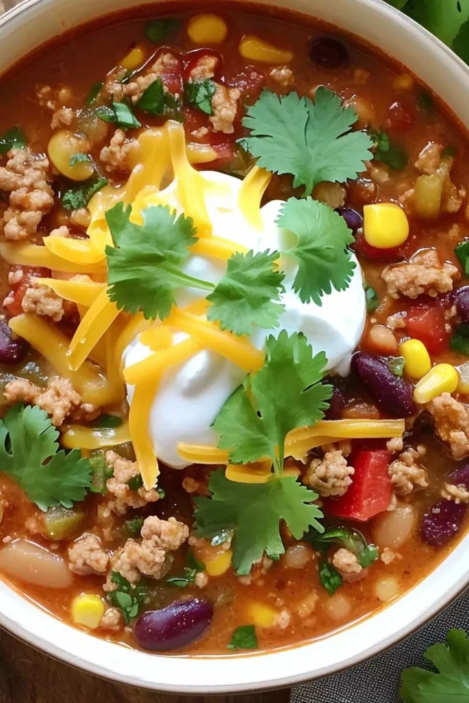 skinnytaste turkey chili taco soup recipe