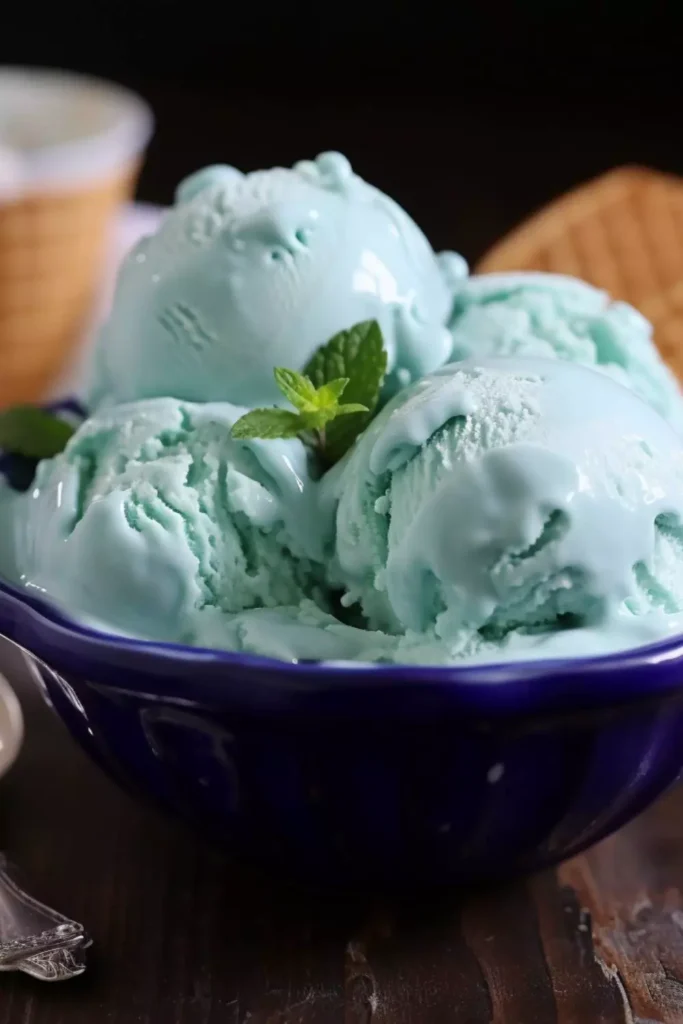 blue raspberry ice cream  