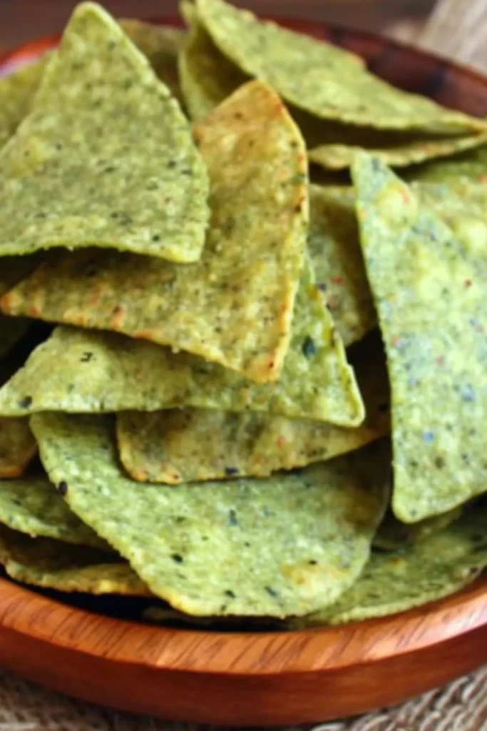 green tortilla chips  