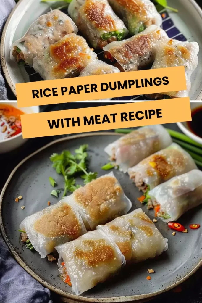 rice paper dumplings with meat recipe