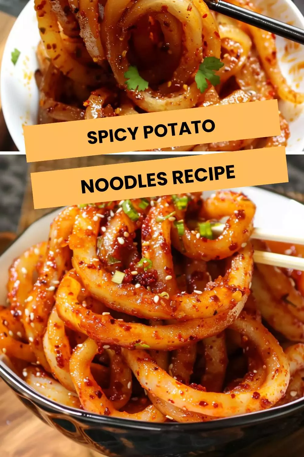 spicy potato noodles recipe