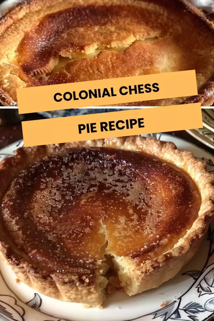 colonial chess pie recipe