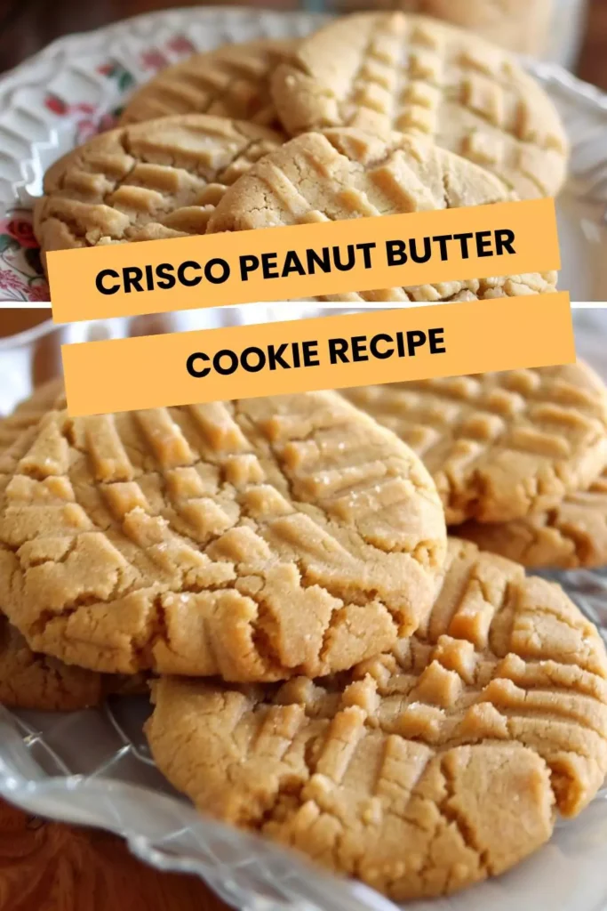 crisco peanut butter cookie recipe