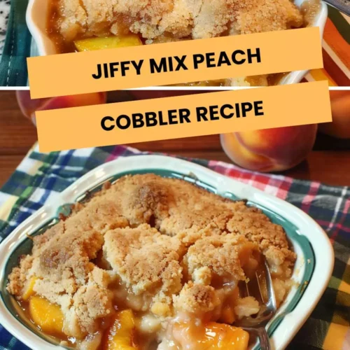 jiffy mix peach cobbler recipe