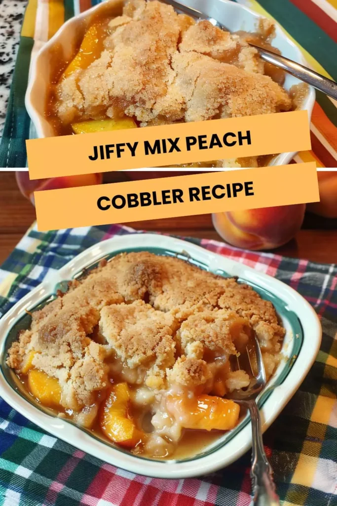 jiffy mix peach cobbler recipe