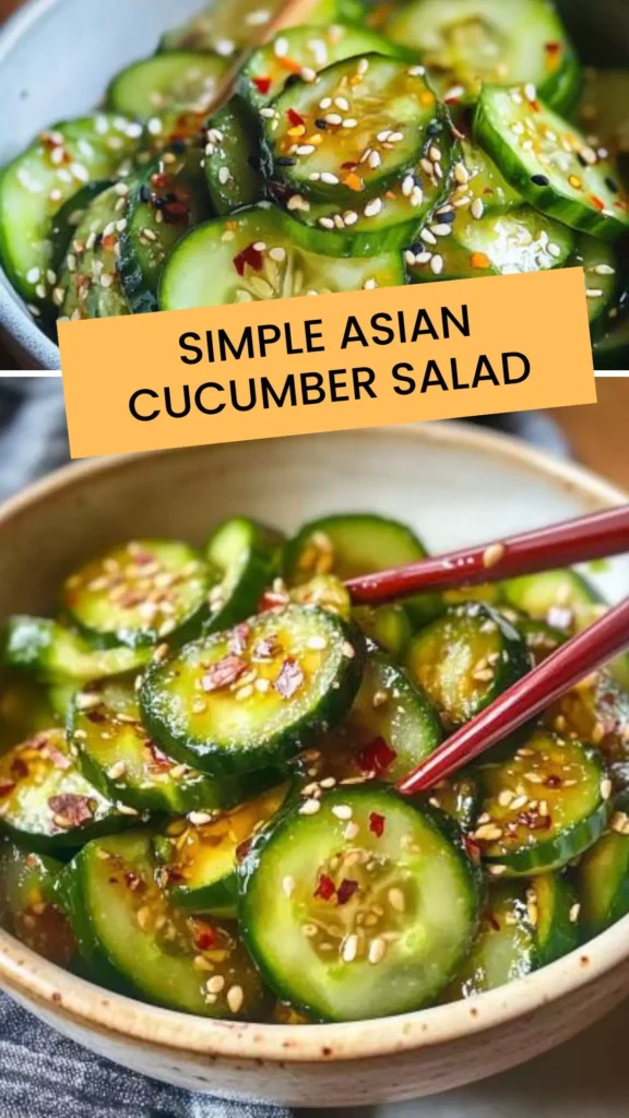 Best Simple asian cucumber salad