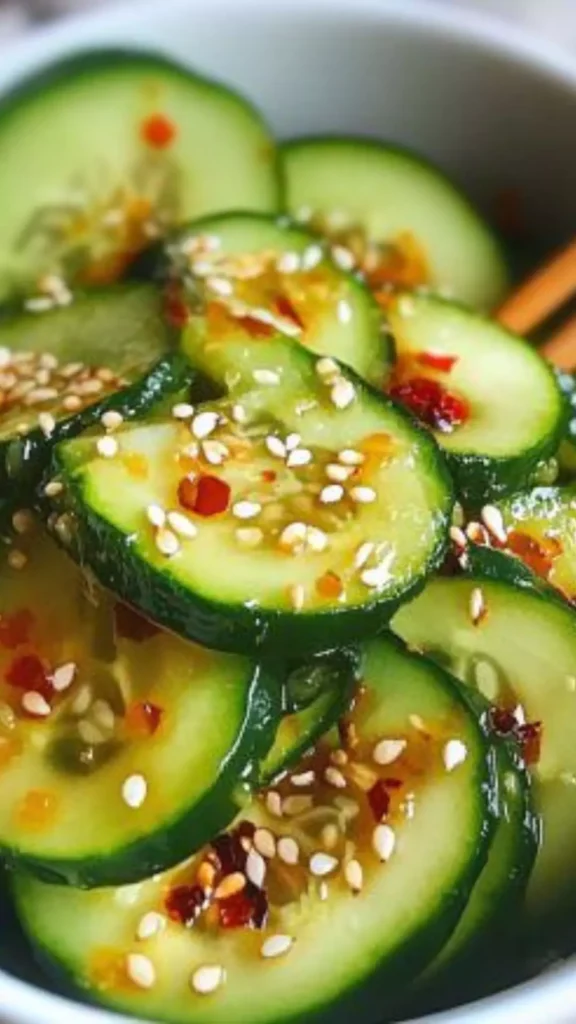 Simple asian cucumber salad
