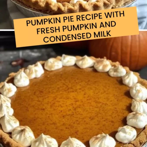 Best Pumpkin pie recipe with fresh pumpkin and condensed milk