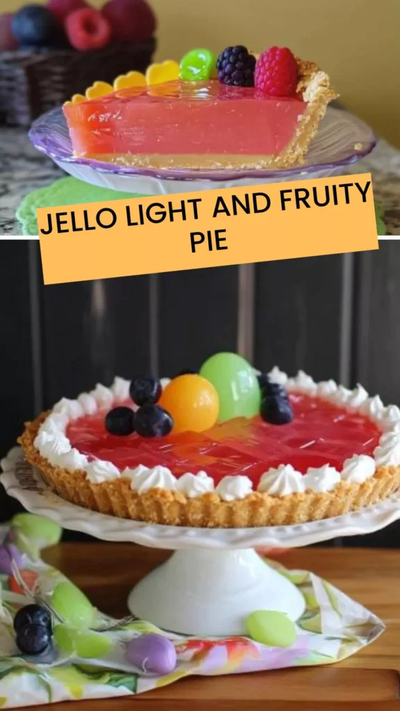 Best Jello Light And Fruity Pie
