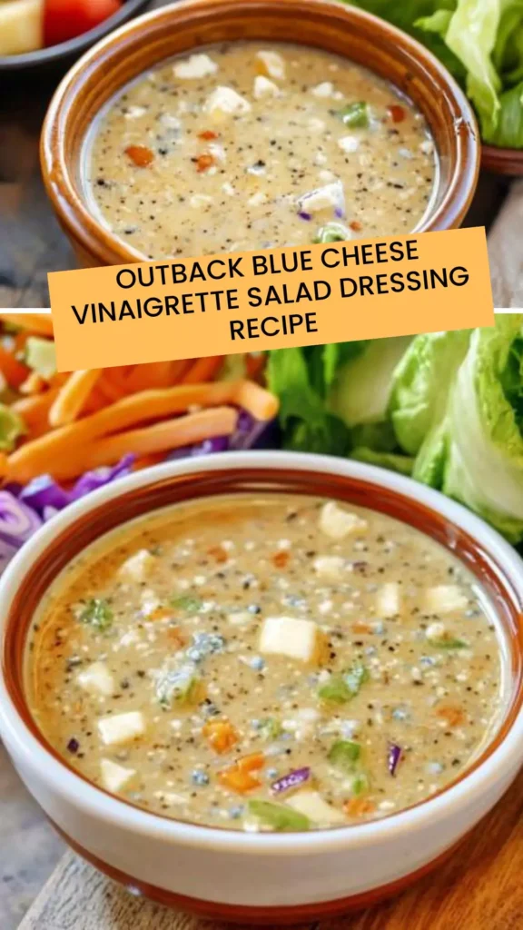 Best Outback Blue Cheese Vinaigrette Salad Dressing Recipe
