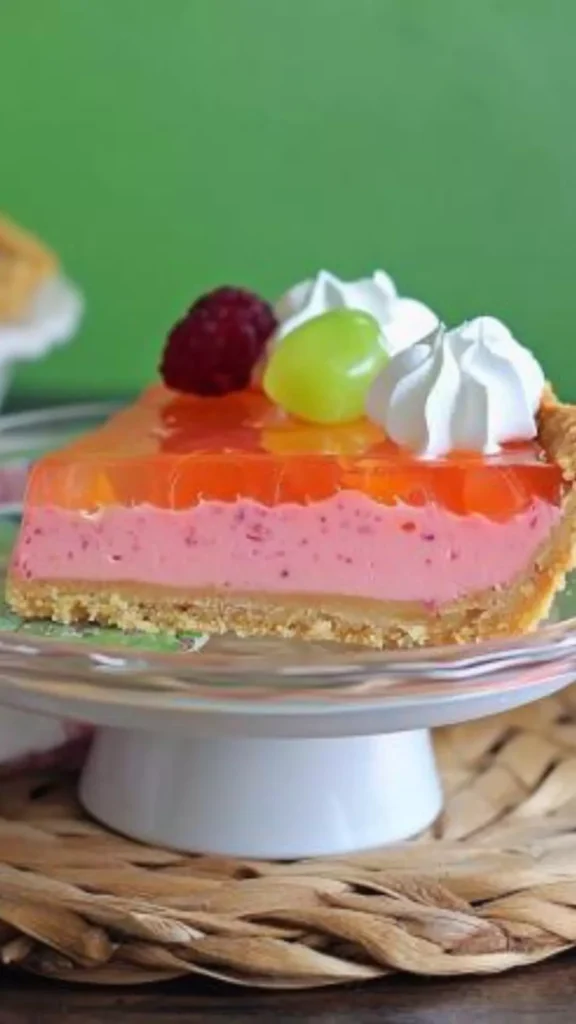 Jello Light And Fruity Pie
