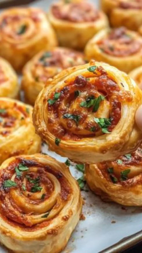 Puff Pastry Pizza Rolls Recipe
