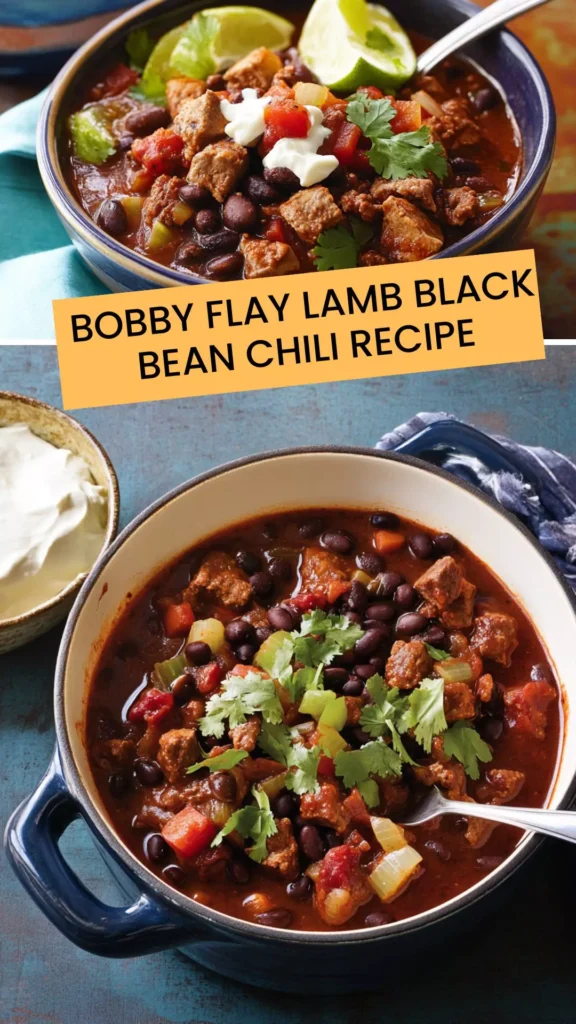 Best Bobby Flay Lamb Black Bean Chili Recipe
