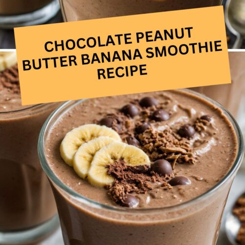 Chocolate Peanut Butter Banana Smoothie Recipe