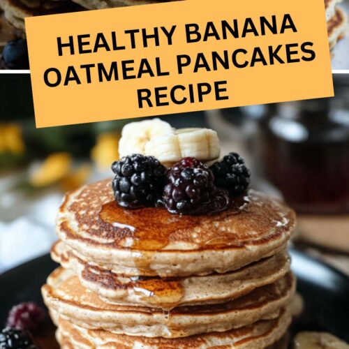healthy banana oatmeal pancakes recipe