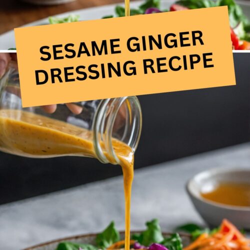 sesame ginger dressing recipe
