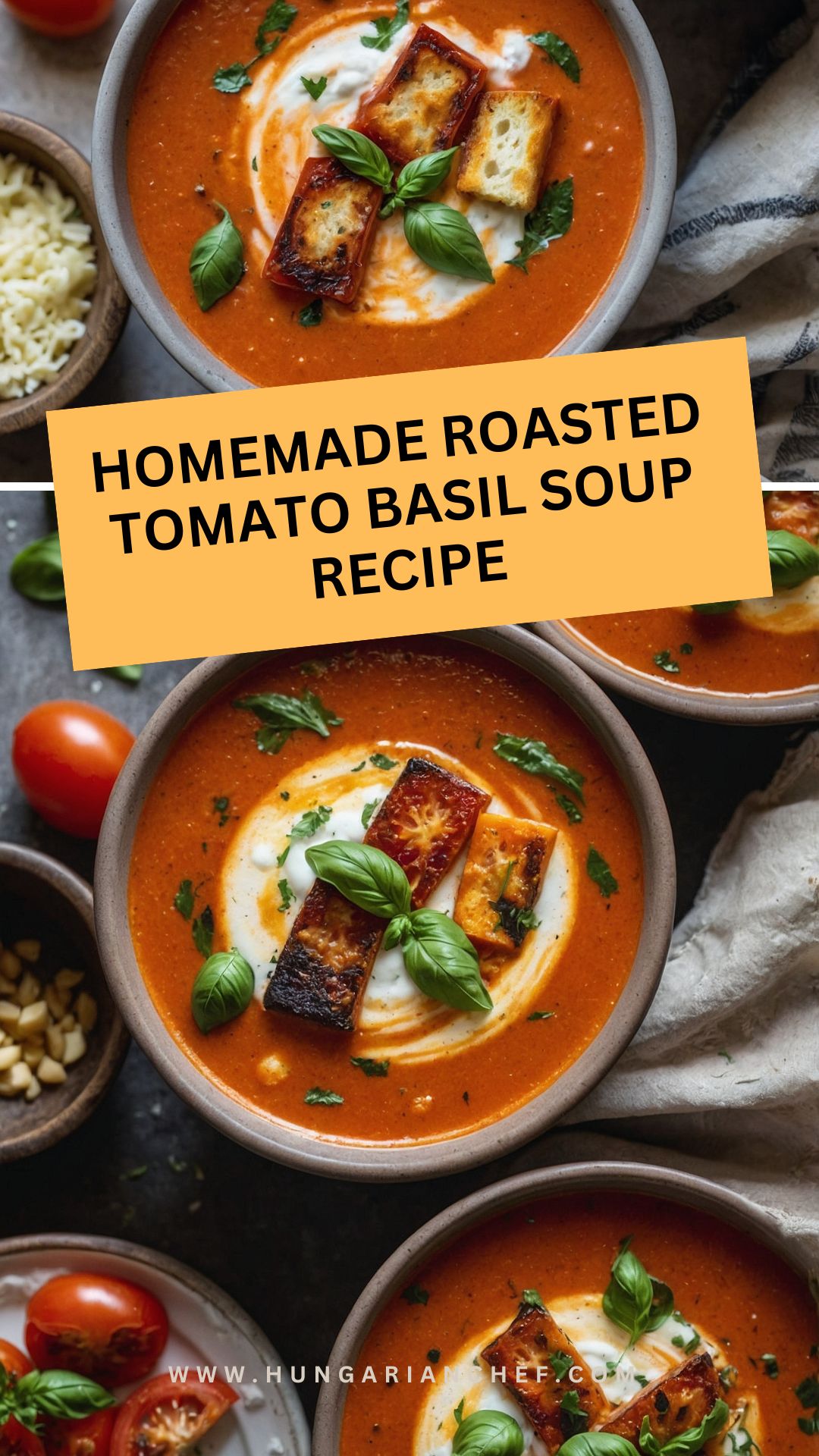 Homemade Roasted Tomato Basil Soup Recipe Homemade Roasted Tomato Basil Soup Recipe