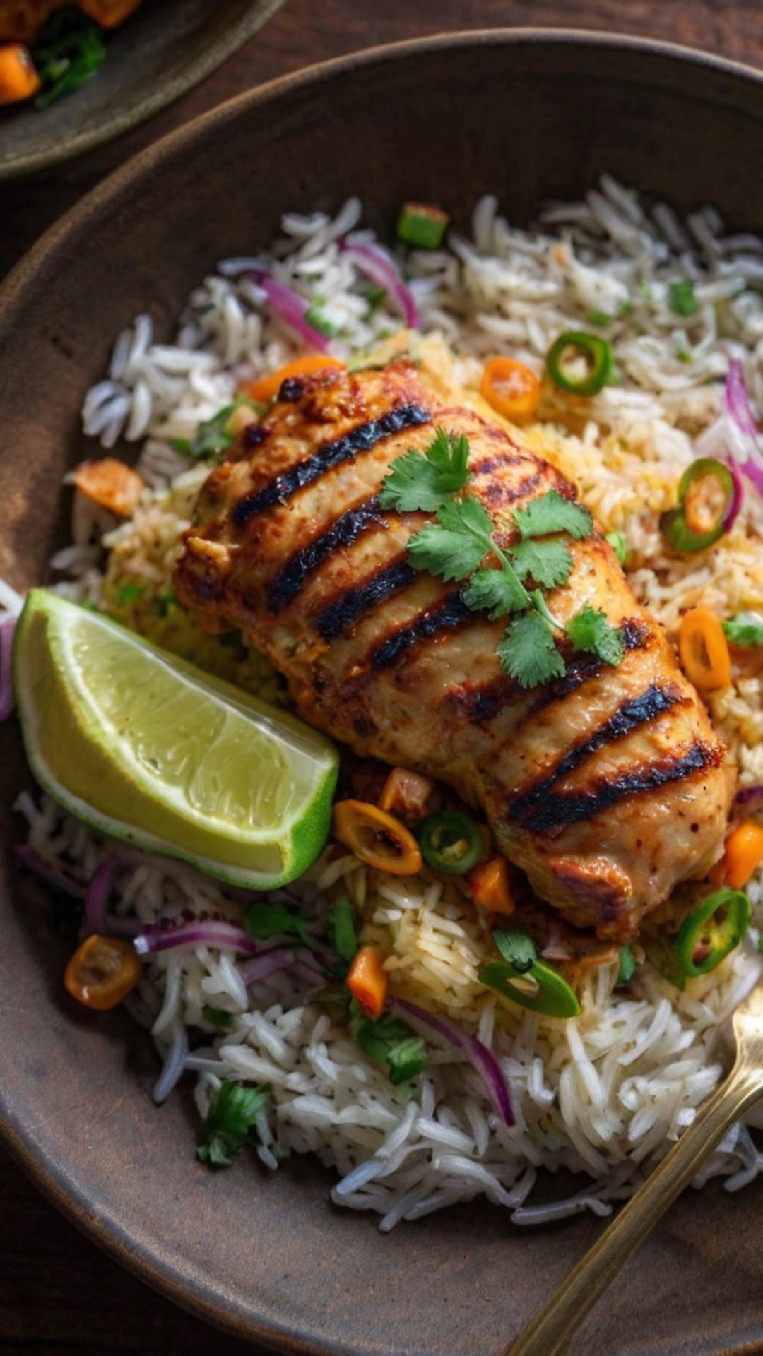 How to make One Pan Tandoori Chicken Spiced Coconut Rice Recipe