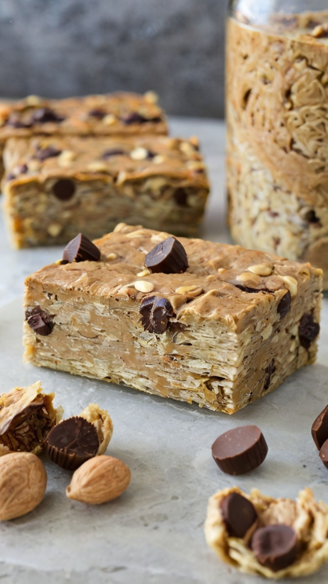 How to make Peanut Butter Cup Protein Bars Recipe How to make Peanut Butter Cup Protein Bars Recipe
