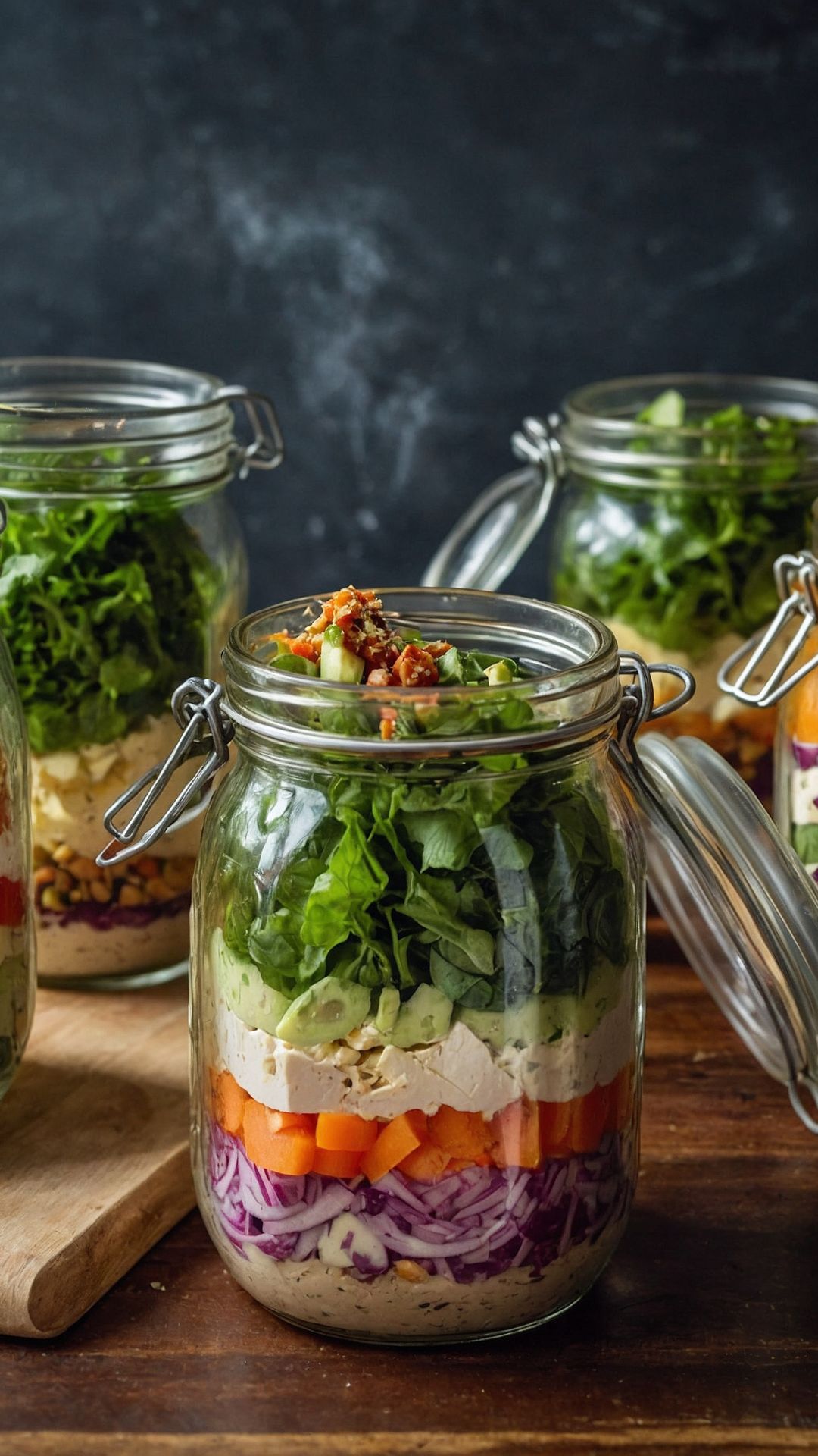 How to make High Protein Salads in Mason Jars How to make High Protein Salads in Mason Jars