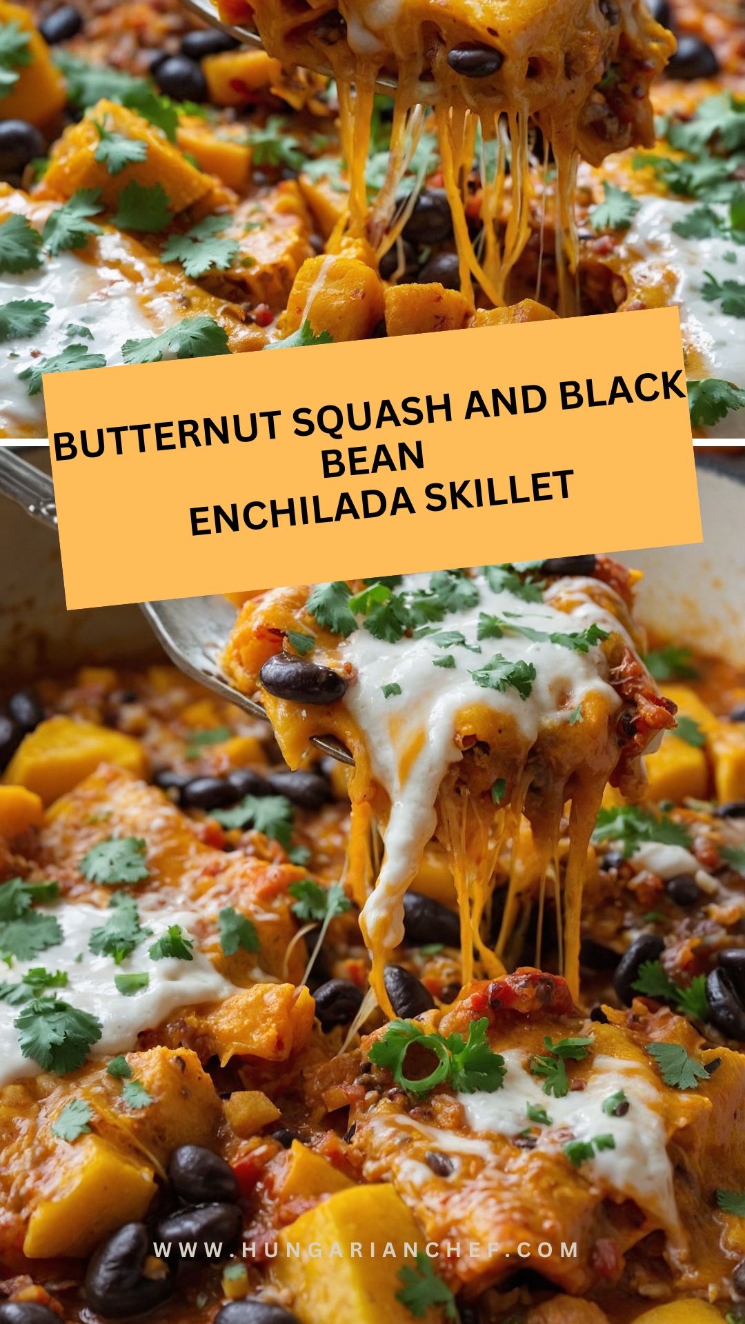 butternut squash and black bean enchilada skillet butternut squash and black bean enchilada skillet