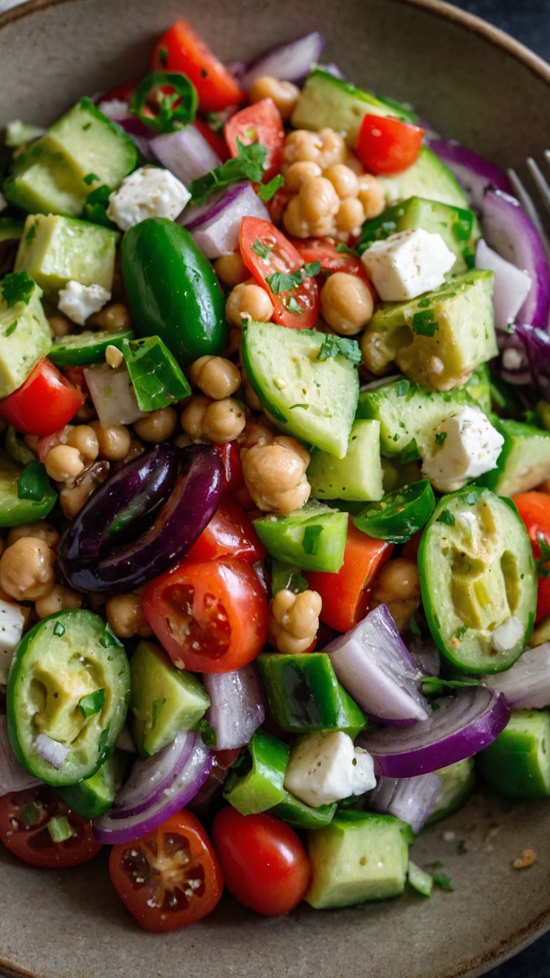How to make Chickpea greek salad