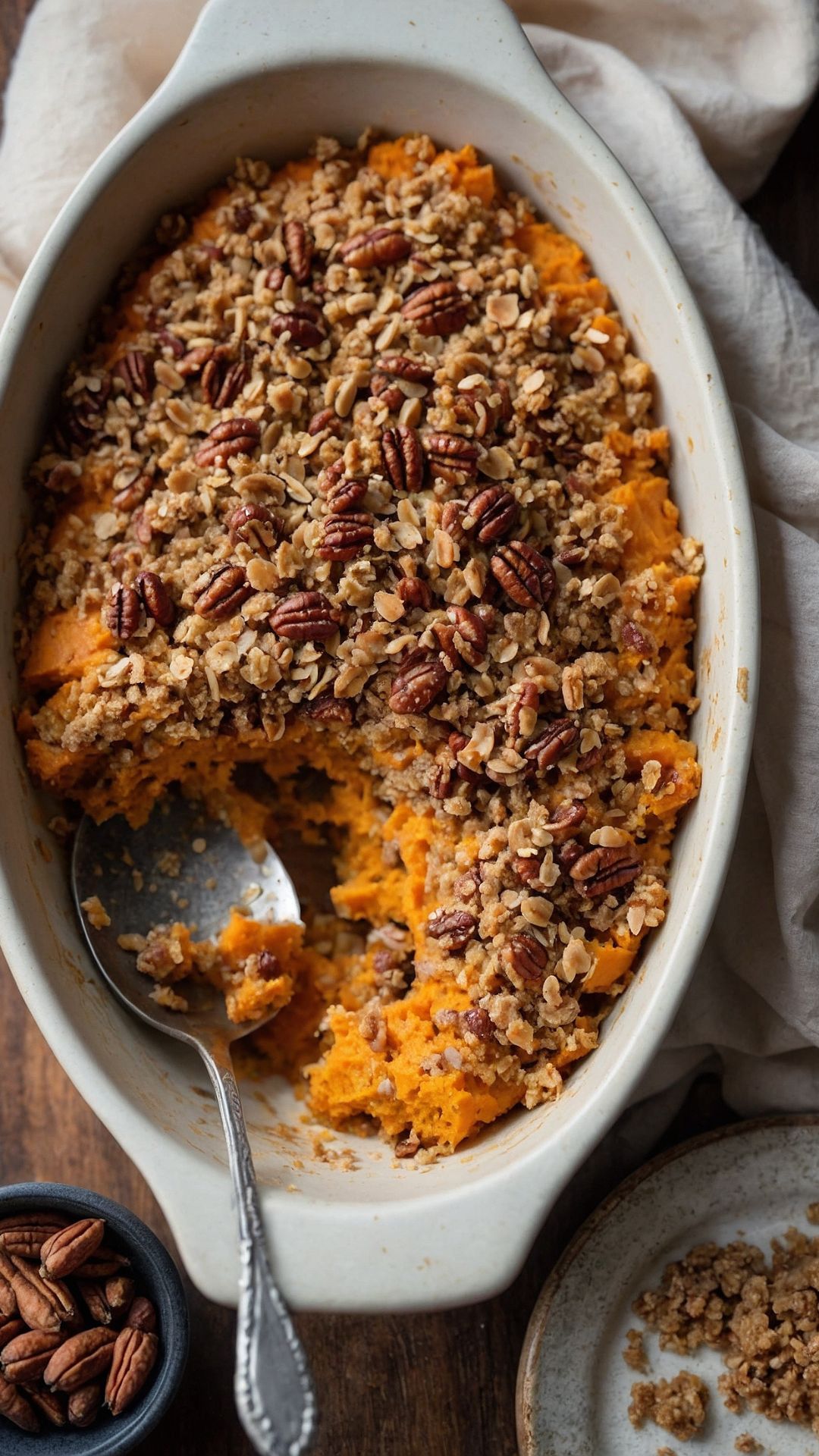 lightened sweet potato casserole pecan oat streusel copycat lightened sweet potato casserole pecan oat streusel copycat